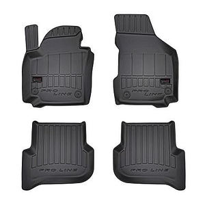Set covorase auto Frogum 3D, pentru Volkswagen Golf V 2003-2009, 4 bucati, Negru