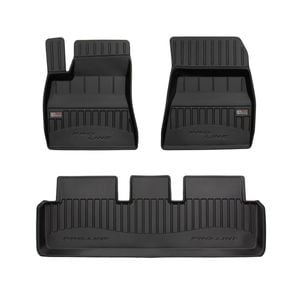 Set covorase auto Frogum 3D, pentru Tesla Model 3 2017-prezent, 3 bucati, Negru