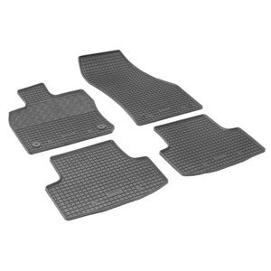 Set covorase auto Rigum, pentru Skoda Karoq 2017-prezent, 4 bucati, Negru
