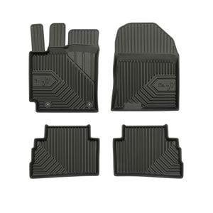 Set covorase auto Frogum 77, pentru Hyundai Kona 2017-2023, 4 bucati, Negru