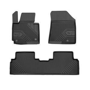 Set covorase auto Frogum 77, pentru Kia Carens 2013-2019, 3 bucati, Negru