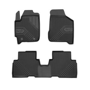 Set covorase auto Frogum 77, pentru Kia Carens 2000-2002, 3 bucati, Negru