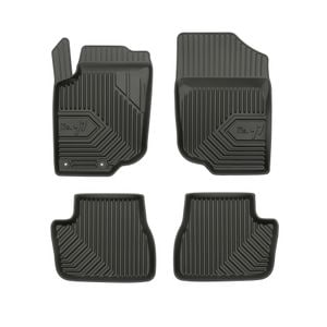 Set covorase auto Frogum 77, pentru Peugeot 207 2006-2014, 4 bucati, Negru