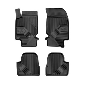 Set covorase auto Frogum 77, pentru Peugeot 208 2019-prezent, 4 bucati, Negru
