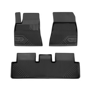 Set covorase auto Frogum 77, pentru Tesla Model 3 2017-prezent, 3 bucati, Negru