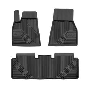 Set covorase auto Frogum 77, pentru Tesla Model S 2012-prezent, 3 bucati, Negru