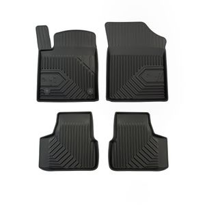 Set covorase auto Frogum 77, pentru Seat Mii 2012-2019, 4 bucati, Negru