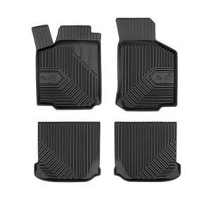 Set covorase auto Frogum 77, pentru Seat Toledo 1999-2004, 4 bucati, Negru