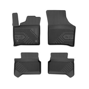 Set covorase auto Frogum 77, pentru Skoda Citigo 2019-prezent, 4 bucati, Negru