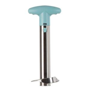 Aparat SIKS pentru Curatat si Feliat Ananas, Inox, Maner Plastic, Bleu