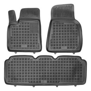 Set covorase auto Rezaw Plast, pentru Tesla Model S 2012-prezent, 3 bucati, Negru
