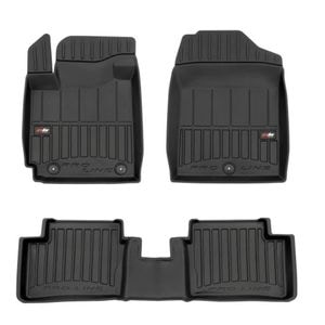 Set covorase auto Frogum 3D, pentru Kia Picanto 2011-2017, 3 bucati, Negru