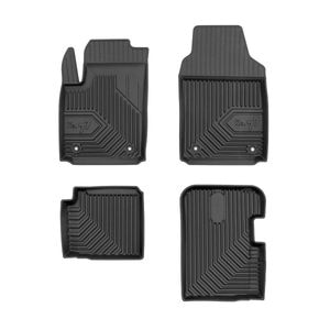 Set covorase auto Frogum 77, pentru Fiat 500 2020-prezent, 4 bucati, Negru