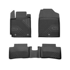 Set covorase auto Frogum 77, pentru Kia Picanto 2011-2017, 3 bucati, Negru