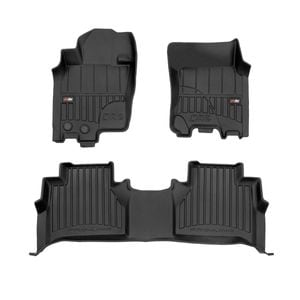 Set covorase auto Frogum 3D, pentru Nissan Navara 2016-prezent, 3 bucati, Negru