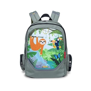 Rucsac scoala NIKIDOM Roller Go - Rainforest, gri