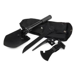 Set lopata pliabila multifunctionala Solid Volt 4 in 1, lopata, fierastrau, topor, husa inclusa, 33.5 cm