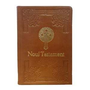 Noul Testament cu Psalmii, Coperta din piele naturala, marime mare