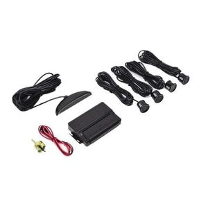 Senzori de parcare auto SIKS, cu 4 receptori, display LED, avertizare sonora + luminoasa + metrica, negru