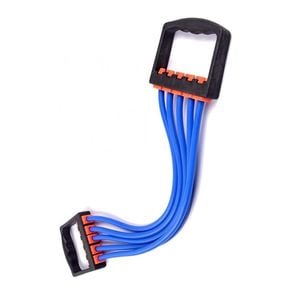 Extensor cu 5 Corzi SIKS, pentru sala, Antrenamente, Cauciuc, Albastru