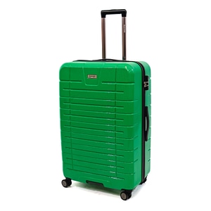 Troler Ella Icon Leaf cu 4 roti duble, ABS, 77x50x30 cm, Verde