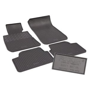 Set covorase auto Rigum, pentru BMW Seria 1 E87 2004-2011, 4 bucati, Negru