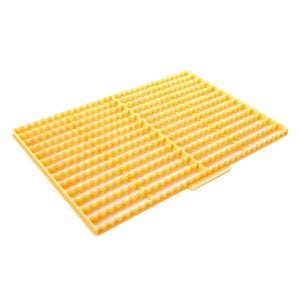 Sablon plastic pentru 26 saleuri COK, plastic, 33 x 24 cm, galben