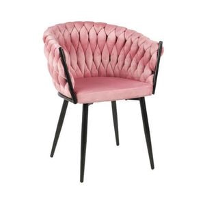 Scaun Living Tapitat KJC11, 74 x 63 x 66 cm, Roz
