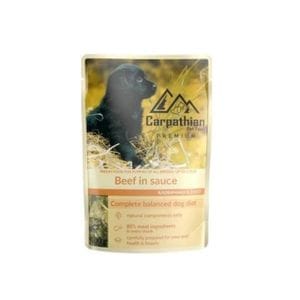 Hrana umeda pentru caine Carpathian, Vita in sos, 100g 24buc/bax