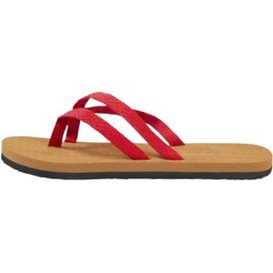 Slapi femei O'Neill Ditsy Strap Bloom Sandals, Rosu, 37