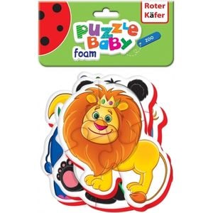 Puzzle Roter Kafer, Bebe Animale de la Zoo, 18 piese, 1 an+