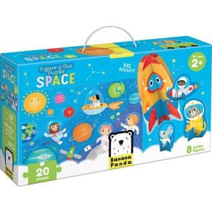Puzzle Banana Panda, Educativ - Descopera Spatiul, 20 piese, 48x32 cm