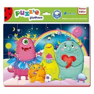 Puzzle Roter Kafer, Funny Monsters, 24 piese