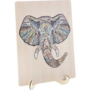 Puzzle Grafix, Elefant, 137 piese, Lemn, 30x22.5 cm