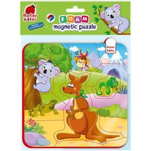 Puzzle Roter Kafer, Animale din Australia, Magnetic, 16 piese