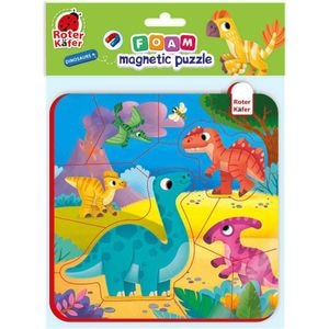 Puzzle Roter Kafer, Dino, Magnetic, 16 piese