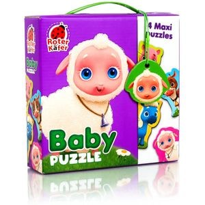 Puzzle Roter Kafer, Maxi, Bebelusi Animale de la Ferma, 13 piese
