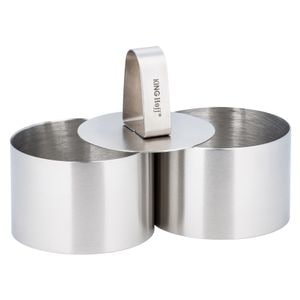 Forma rotunda pentru decorat KingHoff KH4610, inox, 7.6 x 5 cm