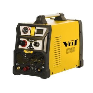 Aparat de taiere cu plasma profesional Velt CUT 80, 80 A, trifazat, tehnologie invertor, 11.5 kg, galben