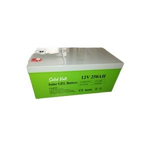 Acumulator Solid Volt, 12V 250Ah GEL solar, descarcare lenta, sistem solar, panouri fotovoltaice