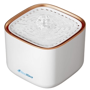 Dispenser apa automata fantana pentru pisici si caini NextWave, cu purificare si filtrare prin carbune activ, ultra-silentioasa, Capacitate 3L, USB, Auriu