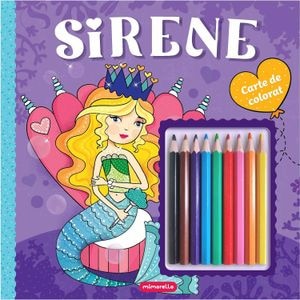 Carte de colorat Mimorello, Sirene, 48 pagini