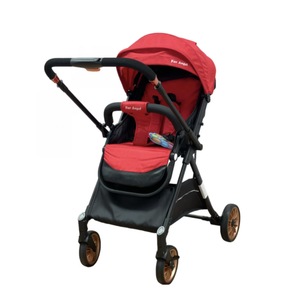 Carucior sport, Krista, cu maner reversibil, pliabil compact si troler, 6-36 luni, T700 For Angel, Rosu