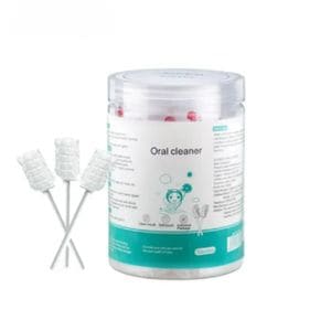 Set 30 bucati Periute de Dinti pentru Bebelusi Simply Joy, Unica folosinta, pentru curatare limba, gingii si dinti sugari si copii, Ambalaj individual, Alb