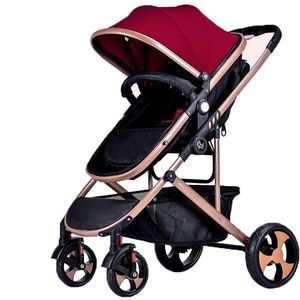 Carucior 2 in 1 transformabil landou-sport, 808 Rosu/Negru