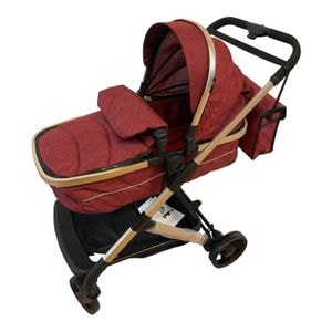 Carucior 2 in 1 L-Sun, transformabil din landou in sport, cu geanta, 0-36 luni, 608 Rosu