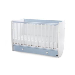 Patut balansoar Lorelli Dream, 60 x 120 cm, transformabil, White Baby Blue
