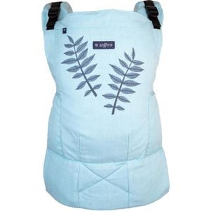 Marsupiu Womar Zaffiro, Smart N26, Ergonomic, Ajustabil, De la 4 luni la 3 ani, Blue lagoon