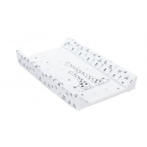 Saltea de infasat cu blat Fillikid girafa, 80x47 cm, alb/negru
