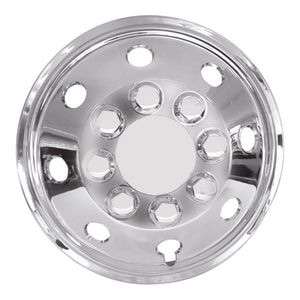 Set 4 capace roti universale pentru microbuze, forma conica, diametru 16, Argintiu